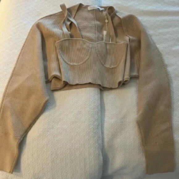 JONATHAN SIMKHAI STANDARD- Viola Top Set; Size S, New with Tags - Picture 1 of 6